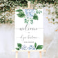 Ferras Blossom Blue | Printable Welcome Sign Template