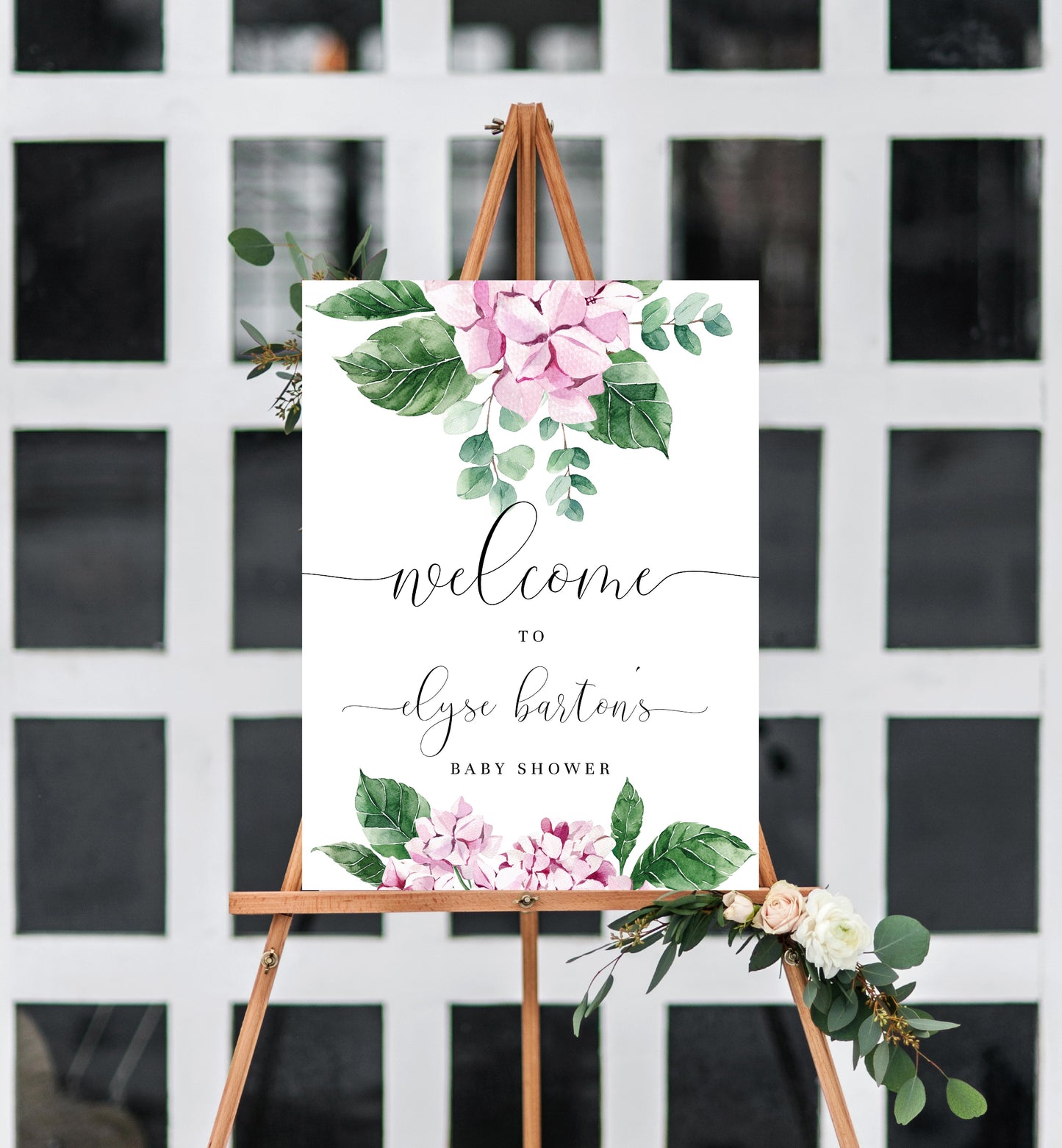 Ferras Blossom Pink | Printable Welcome Sign Template