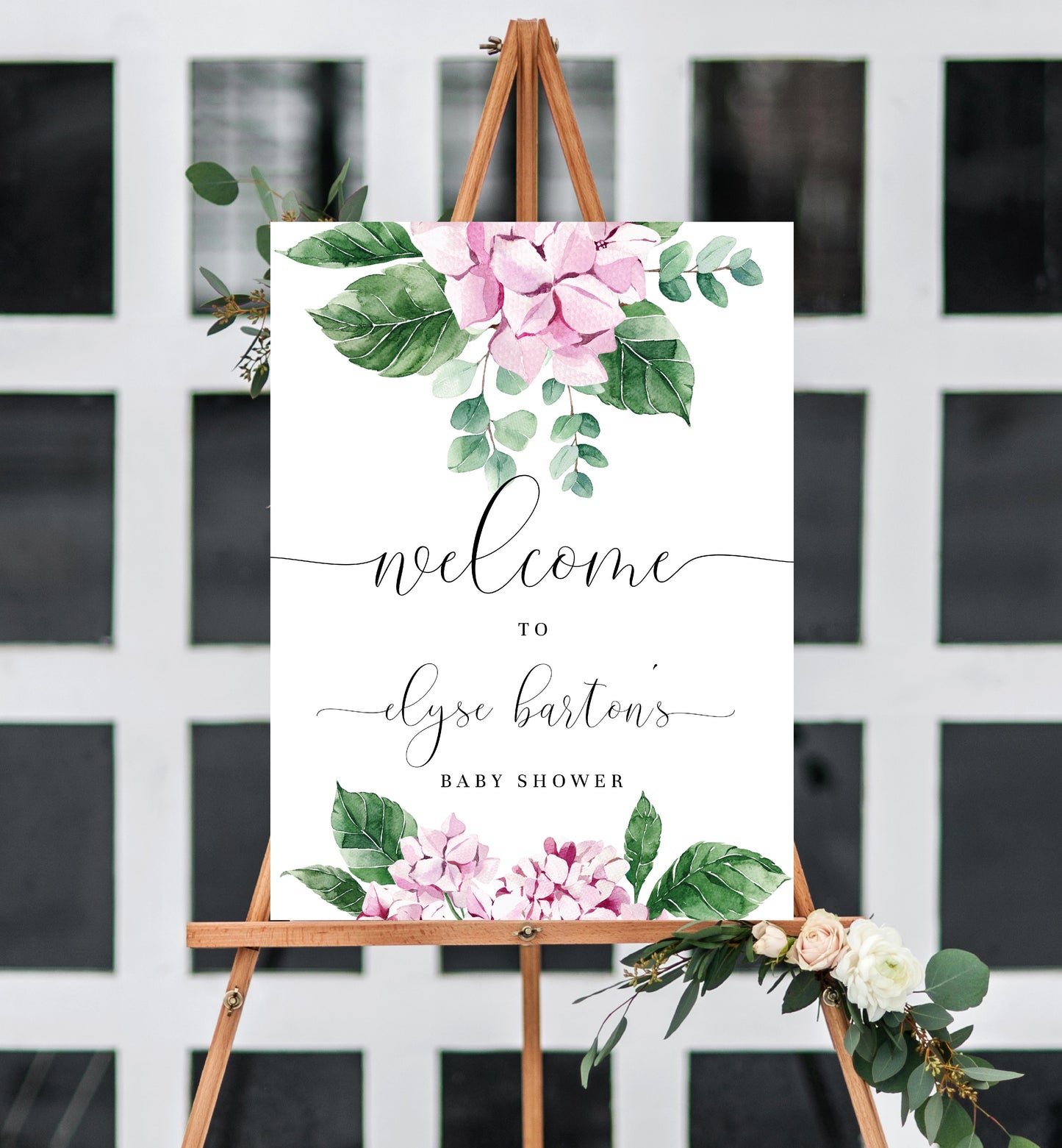 Ferras Blossom Pink | Printable Welcome Sign Template