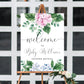 Ferras Blossom Pink Blue | Printable Welcome Sign