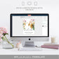 Mews Floral White | Printable Welcome Sign