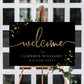 Paintly Black Gold | Printable Welcome Sign