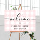 Gingham Pink | Printable Welcome Sign - Black Bow Studio