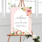 Quinn Floral Pink | Printable Welcome Sign
