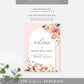Quinn Floral Pink | Printable Welcome Sign