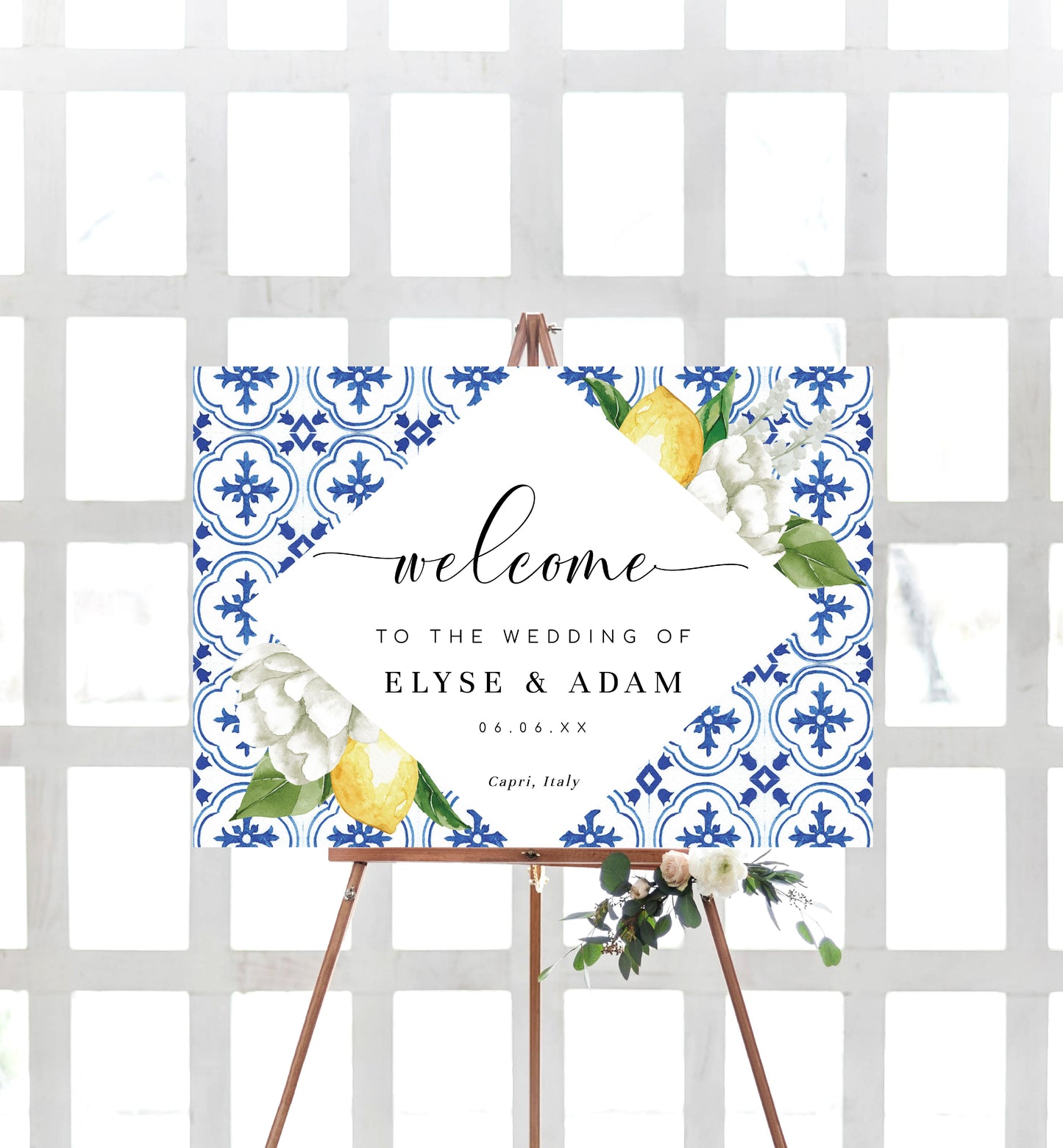 The Med Lemons | Printable Welcome Sign Template