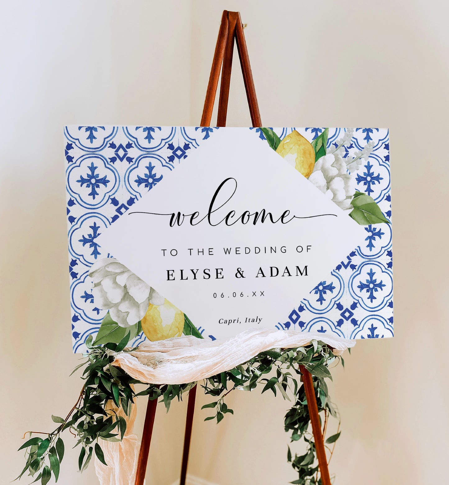 The Med Lemons | Printable Welcome Sign Template