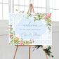 Trianon Blue | Printable Welcome Sign