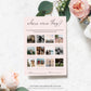Quinn Script White | Printable Where Were They Photo Bridal Shower Game