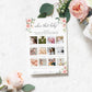 Darcy Floral Pink | Printable Guess The Baby Photo Baby Shower Game Template