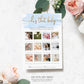Watercolour Blue | Printable Guess The Baby Photo Baby Shower Game - Black Bow Studio