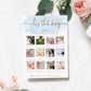 Watercolour Blue | Printable Guess The Baby Photo Baby Shower Game - Black Bow Studio