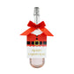 Santa Coat Red | Wine Bottle Tag Kit