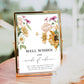 Mews Floral White | Printable Words Of Advice Sign and Card Template