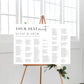 Estelle White | Printable Your Seat Awaits Alphabetical Seating Chart